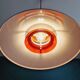 Chromed metal pendant lamp, Scandinavian design, 70s