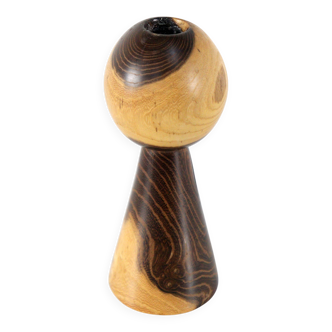 Wooden candle holder
