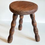 Vintage tripod wood stool
