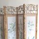 Bamboo and rice straw floral patterns screen