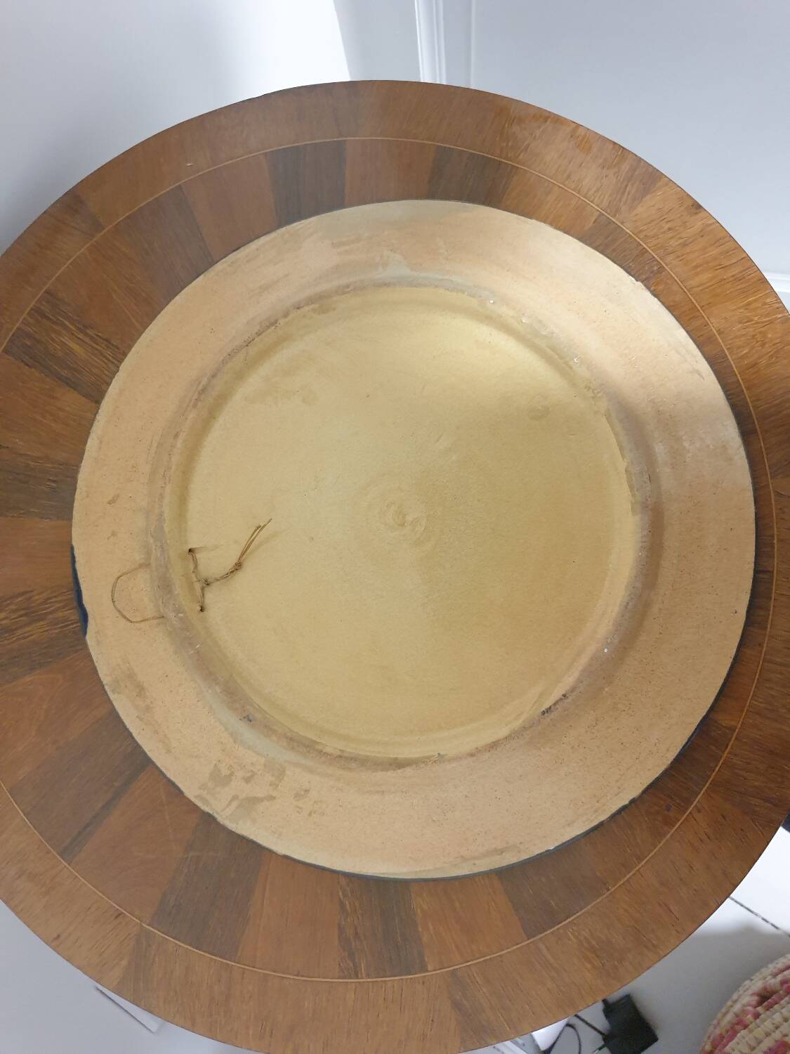 Large old couscous dish in ceramic stoneware and enamels