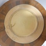Grand plat à couscous ancien en grès ceramisé et émaux