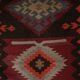 Vintage Turkish hallway rug 96x384 cm