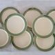 Set of 8 Villeroy and Boch flat plates, vintage Mettlach
