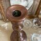 Vintage copper brass candle holder