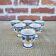 6 antique ceramic egg cups from Quimper