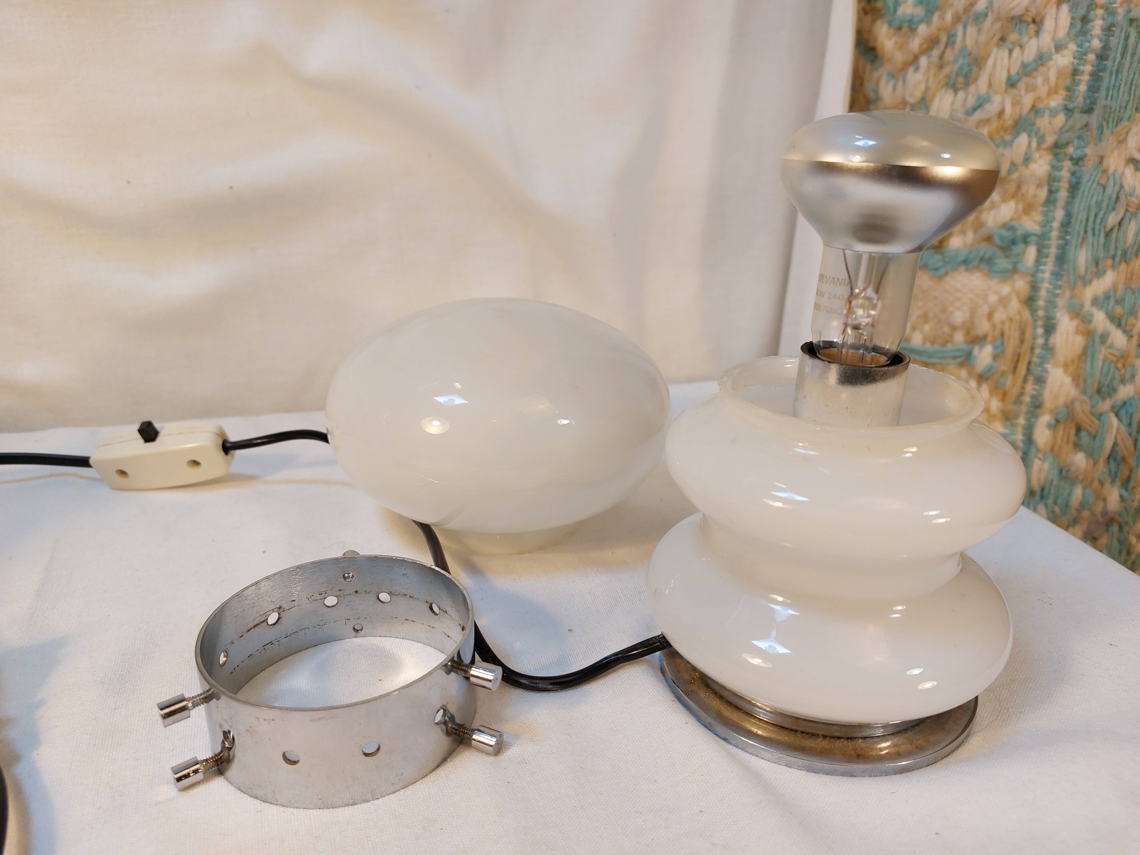 Glass Mushroom Table Lamp