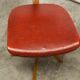 Workshop chair 1950 feet compass skaï red atypical
