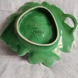 Dish "vine leaf" dabbling Sarreguemines vintage