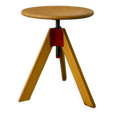 Tabouret pivotant moderniste italien par D'Urbino & Lomazzi, De Pas pour Zanotta,