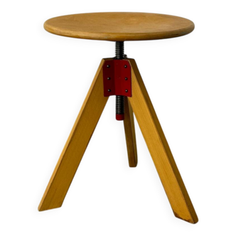 Tabouret pivotant moderniste italien par D'Urbino & Lomazzi, De Pas pour Zanotta,