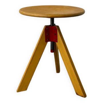 Italian modernist swivel stool by D’ Urbino & Lomazzi, De Pas for Zanotta,