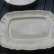 2 dishes ivory sandstone digoin sarreguemines