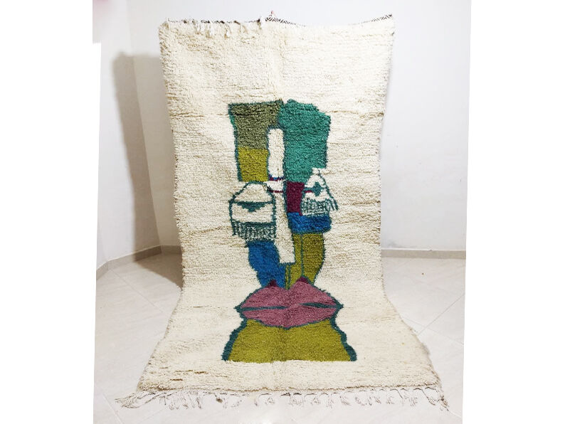 Colorful Berber carpet 264 X 138 CM