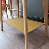Vintage side table with compass legs