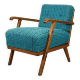 Fauteuil danois bleu des années 50