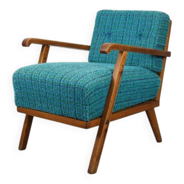 Mid-century Blue Danish armchair
