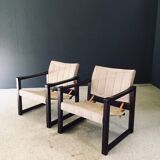 Diana Safari Lounge Chairs attributed to Karin Mobring for Ikea, 1970s, Set of 2