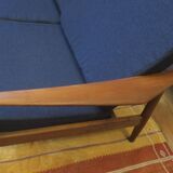 Arne Vodder for France and Sohn FD 164 3-seater teak sofa, Denmark 1960s