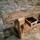 Ancient French oak table | Rustic console | 19th century