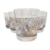 Series of 6 Sèvres crystal glasses from the 70s
