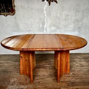 Large Scandinavian pine table - 6 chairs