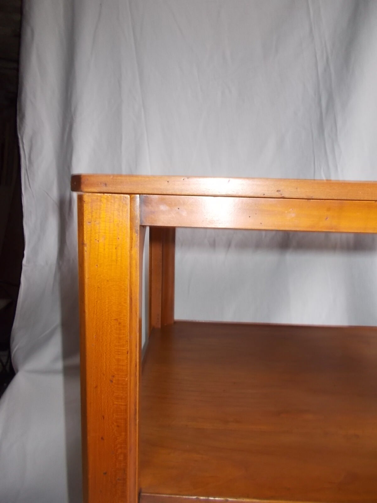 Cherry wood console side table