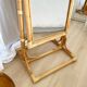 Vintage bamboo psyche mirror