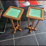 Pair of art deco side tables