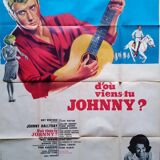 Original poster 1963 from where you come johnny model a 120x160 cm hallyday sylvie vartan