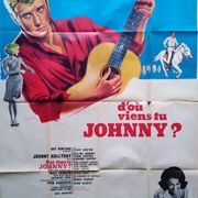 Original poster 1963 from where you come johnny model a 120x160 cm hallyday sylvie vartan