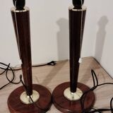 Pied de lampe Bois- Paire pied de lampe Bois