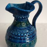 Large vintage Aldo Londi Bitossi ceramic vase pitcher