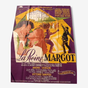 Affiche originale La Reine Margot 1954