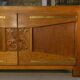 Art Deco solid oak sideboard by Henri Bonjour 1930s