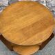 Art Deco pedestal table, 1940s design, in oak