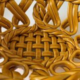 Woven ceramic basket