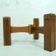 Table basse italienne moderne de bois de rose années 60