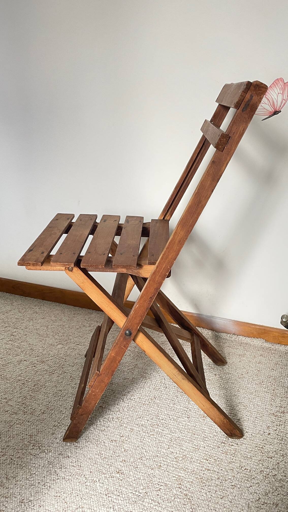 Antique folding chair