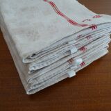 Lot of 7 flax flax towels monogrammed monogrammed DL