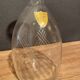 Mid-twentieth glass decanter with cut decoration signed Bayel