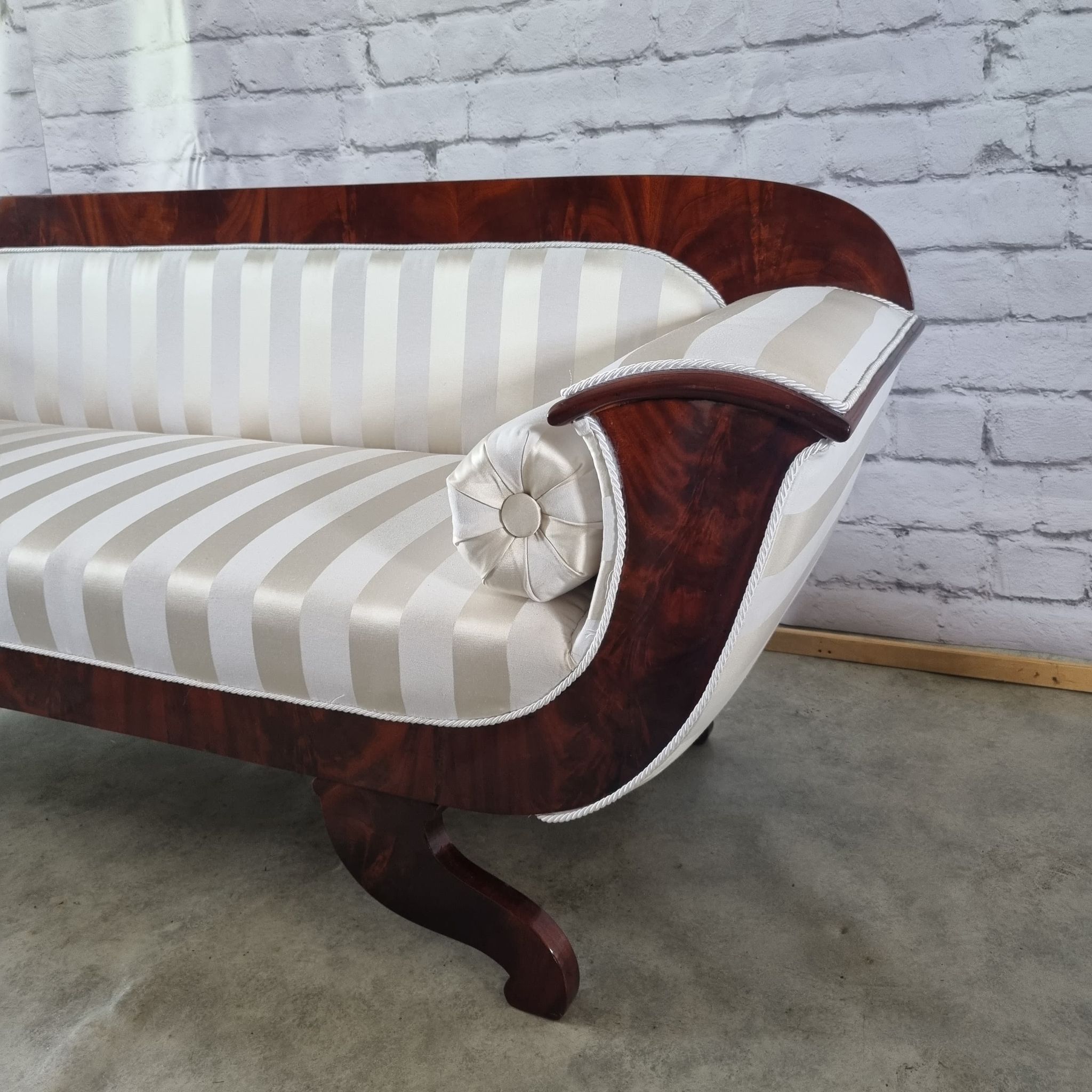 Biedermeier french sofa restored, reupholstered