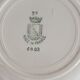 4 dessert plates in Saint Amand iron earth