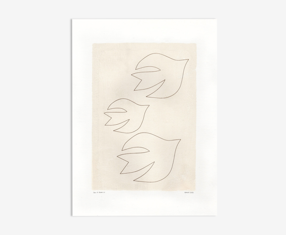 Peinture et illustration sur papier • T516 • signée Eawy