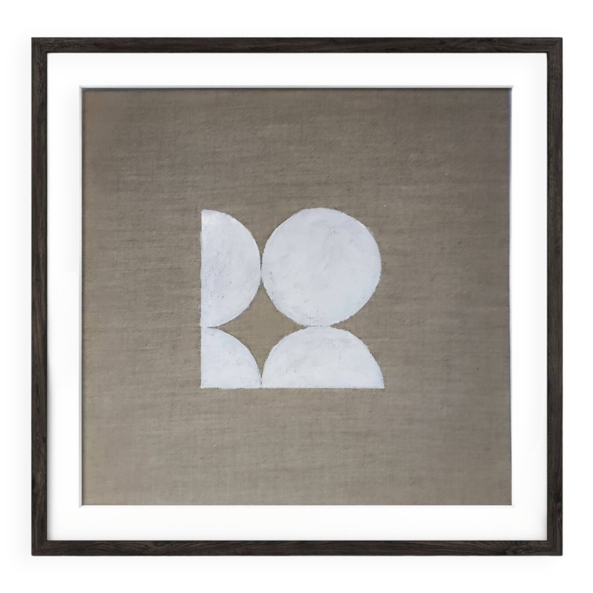 Modern jute painting 30 x 30 cm