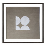 Modern jute painting 30 x 30 cm