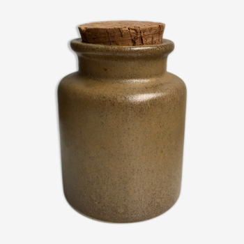 Vintage sandstone pot with cork cap