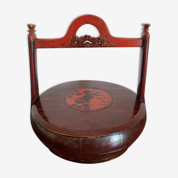 Chinese lacquered basket