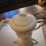 Teapot or coffee pot in fine earthenware from Salins 30-40