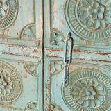 Old wooden door